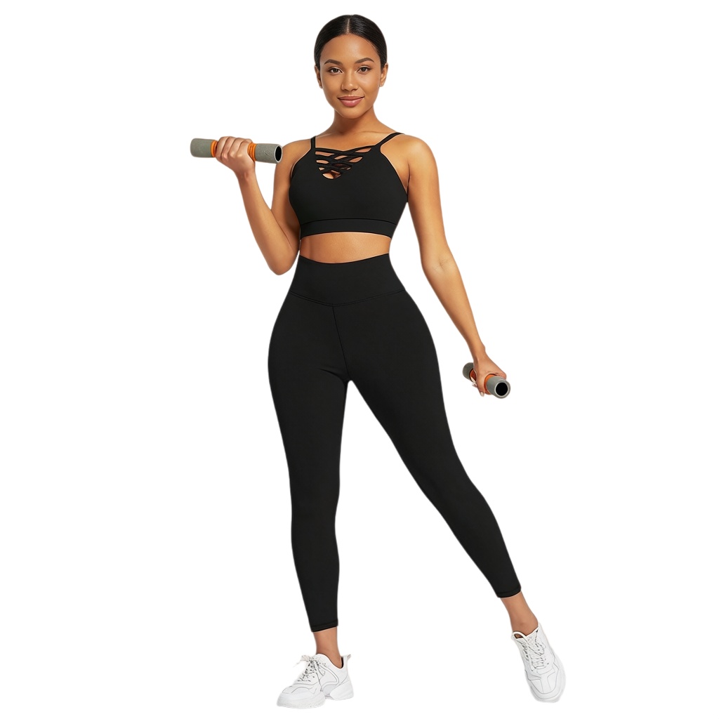 Yoga Of Fitness - 3ピース レディース ヨガ フィットネスセット - ジム