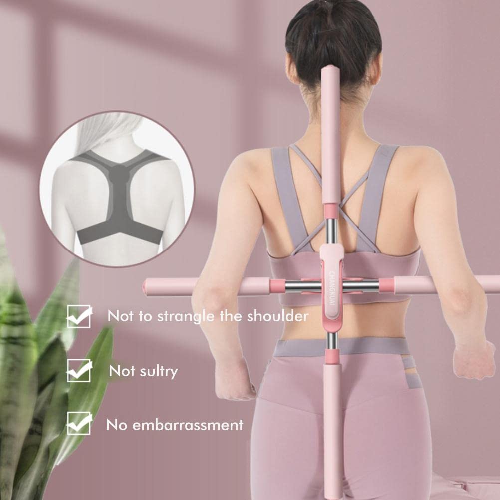 ヨガスティック姿勢矯正器、肩の痛みを和らげるためのプレカーブ - Posture Corrector Back のレビューと価格